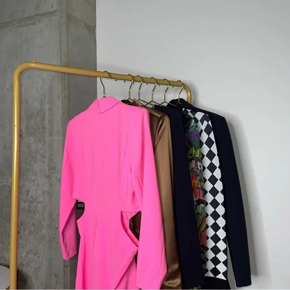 Express Pink Cutout Mini Blazer Long Sleeve Barbie Dress - Picture 12 of 17